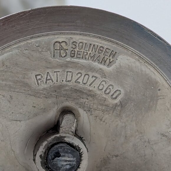 Arthur Salm Solingen Germany Vintage 1960s MCM Silver Candlesticks Set of 2 - Picture 3 of 6